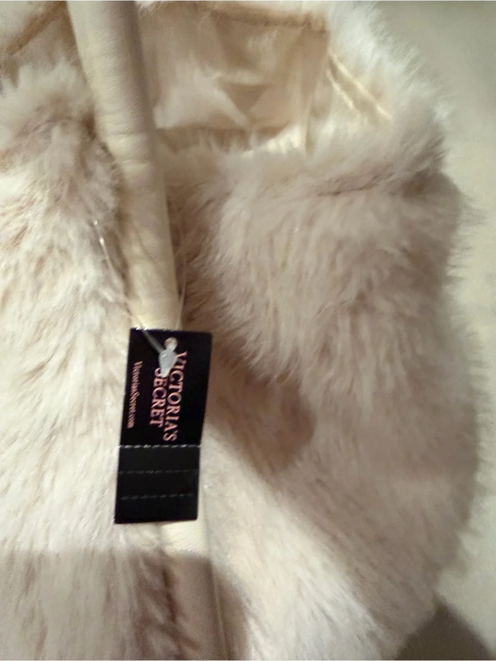 New Victoria’s Secret Faux Fur Tote Bag in Light Beige - Women's Handbag